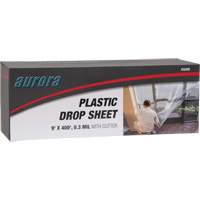 Drop sheet, 400' L x 9' W, Plastic KQ208 | NTL Industrial