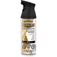 Universal&reg; Enamel Paint & Primer In One, Farmhouse Black, Matte, Aerosol Can NTL Industrial
