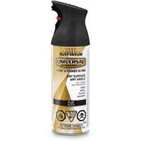 Universal&reg; Enamel Paint & Primer In One, Black, Very Flat, Aerosol Can NTL Industrial