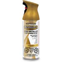 Universal&reg; Aged Spray Paint, Vintage Gold, Metallic, Aerosol Can NTL Industrial