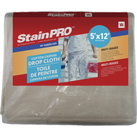 StainPro™ Drop Sheet, 12' L x 5' W, Cloth KR702 | NTL Industrial