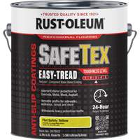Rev&ecirc;tement d'acrylique SafeTex Easy-Tread, 1 gal., &agrave; l'eau, Plat/Textur&eacute;, Jaune NTL Industrial