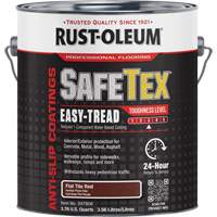 Rev&ecirc;tement d'acrylique SafeTex Easy-Tread, 1 gal., &agrave; l'eau, Plat/Textur&eacute;, Rouge NTL Industrial