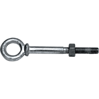 Boulons &agrave; oeil a/&eacute;crou, 3/8" dia, 2-1/2" lo, Galvanis&eacute;, 1200 lb (0,6 tonne) capacit&eacute; NTL Industrial