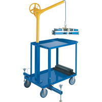 Tall Industrial Lifting Device with Mobile Cart, 500 lbs. (0.25 tons) Capacity LS954 | NTL Industrial