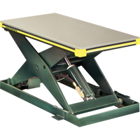 Table &eacute;l&eacute;vatrice hydraulique &agrave; ciseaux Backsaver, Acier, 24" la x 48" lo, Capacit&eacute; 2000 lb NTL Industrial