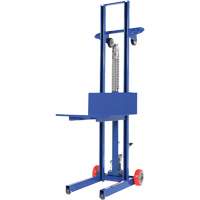 Hydraulic Platform Lift Stacker, Foot Pump Operated, 400 lbs. Capacity, 51-1/8" Max Lift NTL Industrial