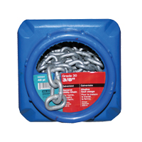 Chaînes galvanis&eacute;es par immersion &agrave; chaud, Acier au carbone, 3/8" x 45' (13,7 m) l, Calibre 30, Charge d'utilisation 2650 lb (1,325 tonne) NTL Industrial