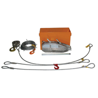 Tirfor<sup>®</sup> Wire Rope Hoist TU32 Rescue Kit , 5/8" Wire Diameter, 8000  lbs. (4 tons) Capacity LV075 | NTL Industrial