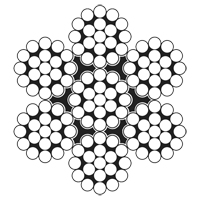 C&acirc;ble m&eacute;tallique, 100' (30,5 m) x 3/32", 1000 lb (0,5 tonne), Galvanis&eacute; NTL Industrial