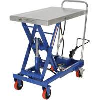 Pneumatic Hydraulic Scissor Lift Table, Steel, 32-1/2" L x 19-3/4" W, 1000 lbs. Cap. LV469 | NTL Industrial