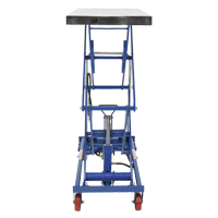 Pneumatic Hydraulic Scissor Lift Table, Steel, 35-1/2" L x 20" W, 800 lbs. Cap. LV478 | NTL Industrial