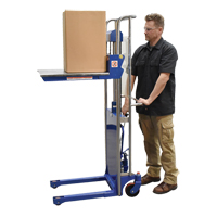 Hefti-Lift Load Stacker, Foot Pump Operated, 880 lbs. Capacity, 59" Max Lift NTL Industrial