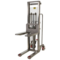 Hefti-Lift Load Stacker, Foot Pump Operated, 880 lbs. Capacity, 59" Max Lift NTL Industrial