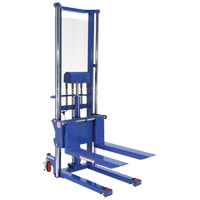 Hefti-Lift Load Stacker, Foot Pump Operated, 1500 lbs. Capacity, 63" Max Lift NTL Industrial