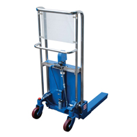 Hefti-Lift Load Stacker, Foot Pump Operated, 880 lbs. Capacity, 35" Max Lift NTL Industrial
