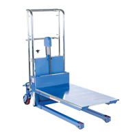 Hefti-Lift Load Stacker, Foot Pump Operated, 400 lbs. Capacity, 44" Max Lift NTL Industrial