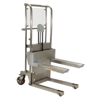 Hefti-Lift Load Stacker, Foot Pump Operated, 450 lbs. Capacity, 45-5/8" Max Lift NTL Industrial