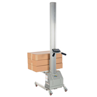 Quick Lift Stacker, Electric Operated, 125 lbs. Capacity, 72" Max Lift NTL Industrial