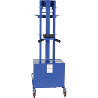 Quick Lift Stacker, Electric Operated, 400 lbs. Capacity, 57" Max Lift NTL Industrial