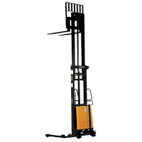 Fork Lift Stacker, Electric Operated, 2000 lbs. Capacity, 137" Max Lift NTL Industrial