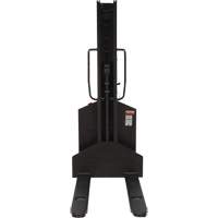 Narrow Mast Powered Lift Stacker, Electric Operated, 1000 lbs. Capacity, 63" Max Lift NTL Industrial