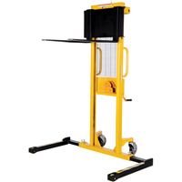 Manual Stacker, Hand Winch Operated, 770 lbs. Capacity, 60" Max Lift NTL Industrial