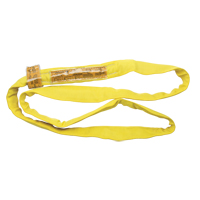 Polyester Round Sling, Yellow, 2-1/2" W x 3' L, 9000 lbs. Vertical Load LW150 | NTL Industrial