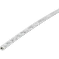 Wire Rope, 1000' (304.8 m) x 1/16", 480 lbs. (0.24 tons), Galvanized LW337 | NTL Industrial