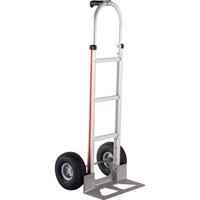 Knocked Down Hand Truck, Single Grip Handle, Aluminum, 52" Height, 500 lbs. Capacity NTL Industrial