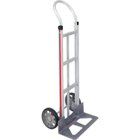 Knocked Down Hand Truck, Continuous Handle, Aluminum, 48" Height, 500 lbs. Capacity NTL Industrial