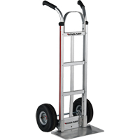 Knocked Down Hand Truck, Dual Handle, Aluminum, 48" Height, 500 lbs. Capacity NTL Industrial