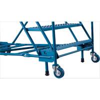 CSA-Certified Rolling Step Ladder with Locking Step, 8 Steps, 30" Step Width, 72" Platform Height, Steel NTL Industrial