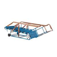 CSA-Certified Rolling Step Ladder with Locking Step, 8 Steps, 30" Step Width, 72" Platform Height, Steel NTL Industrial