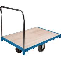 Heavy-Duty Platform Truck, 96" L x 48" W, 2000 lbs. Capacity, Rubber Casters NTL Industrial