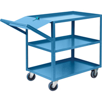 Order Picking Carts, 36" H x 24" W x 52" D, 3 Shelves, 1200 lbs. Capacity MB443 | NTL Industrial