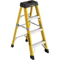 Industrial Heavy-Duty Stepladders (6400 Series), 4', Fibreglass, 300 lbs. Capacity, Type 1A NTL Industrial