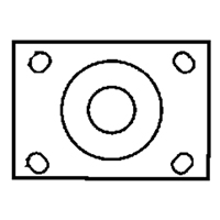 Total Locking Caster, Swivel with Brake, 6" (152.4 mm), Rubber, 450 lbs. (204 kg.) NTL Industrial