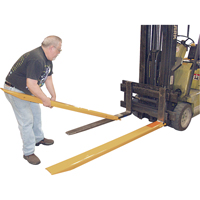 Fork Extensions, 63" L x 7" W, For Fork Width of 6" NTL Industrial