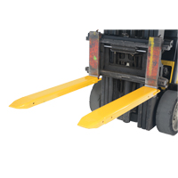 Fork Extensions, 48" L x 7-3/8" W, For Fork Width of 5" NTL Industrial