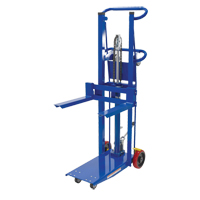 Platform Lift Stacker, Foot Pump Operated, 750 lbs. Capacity, 52" Max Lift NTL Industrial
