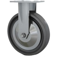Roulette robuste, Fixe, 8" (203,2 mm), Elastom&egrave;re dur, 1000 lb (453,6 kg) NTL Industrial