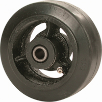 Mold-on Rubber Wheel, 4" (102 mm) Dia. x 1-1/2" (38 mm) W, 350 lbs. (158 kg.) Capacity MG553 | NTL Industrial