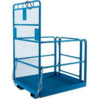Nacelle &eacute;l&eacute;vatrice pour travail en hauteur, 48" x 48" x 72" h, Capacit&eacute; de 1000 lb, Acier NTL Industrial