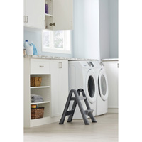 Escabeau repliable, 2 marches, 19-1/2" x 20-1/2" x Hauteur 22-3/4" NTL Industrial