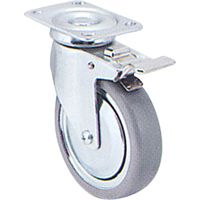 Roulette zingu&eacute;e, Pivotant, 6" (152,4 mm), Polyol&eacute;fine, 250 lb (113 kg) NTL Industrial