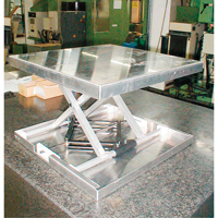 Lift-Tool™ Table Top Scissor Lift, 23" L x 22" W, Aluminum, 300 lbs. Capacity MJ517 | NTL Industrial