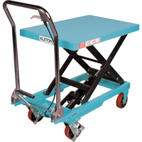 Heavy-Duty Hydraulic Scissor Lift Table, 32" L x 19-3/4" W, Steel, 660 lbs. Capacity NTL Industrial