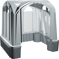 Outdoor Poly Shelters, 3 Walls, 7' L x 6' W x 7' H NTL Industrial