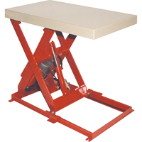 Scissor Lift Table, Steel, 36" L x 20" W, 1100 lbs. Capacity MK811 | NTL Industrial